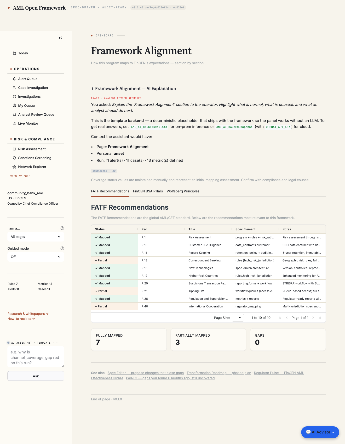Framework Alignment