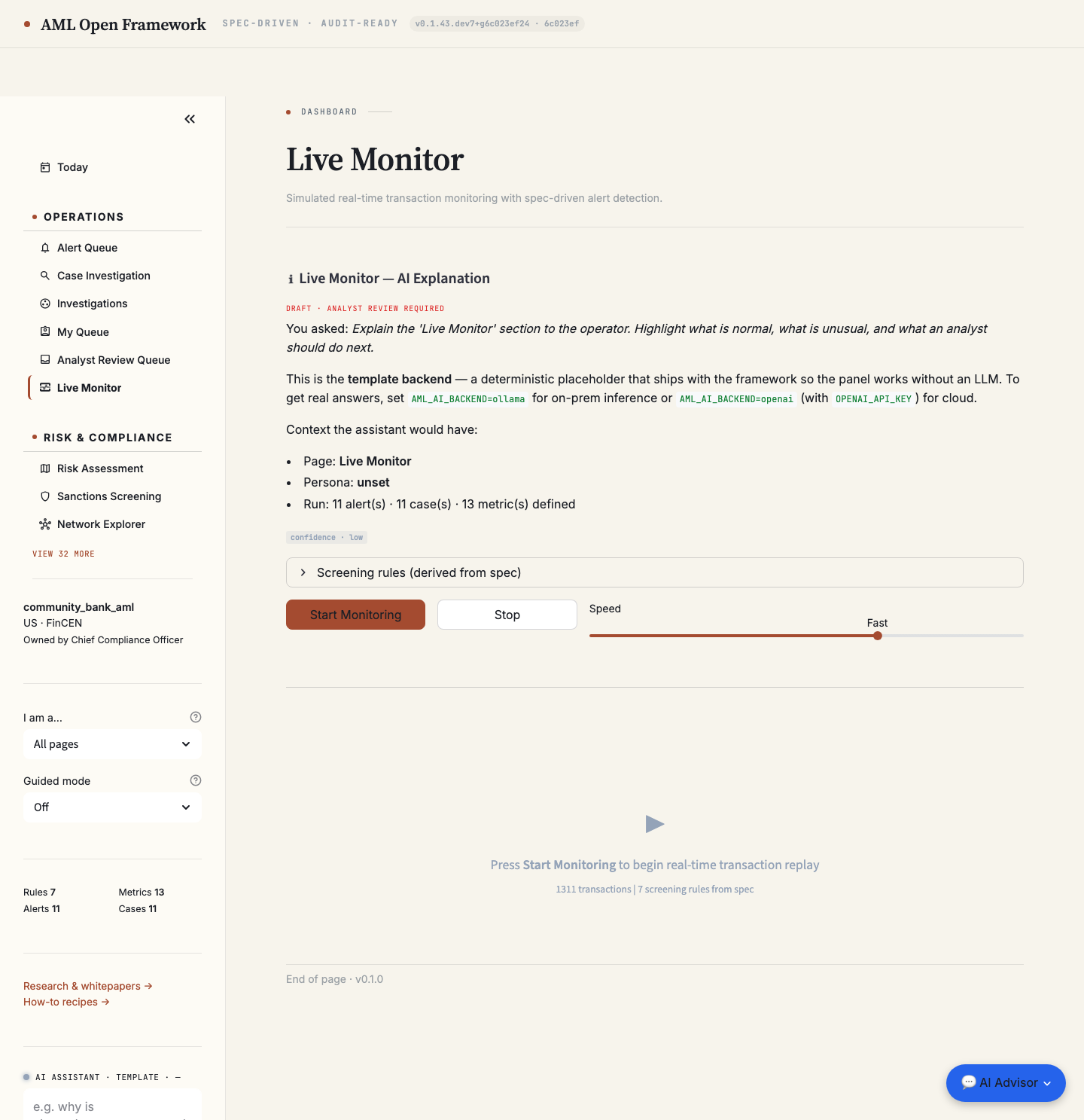 Live Monitor
