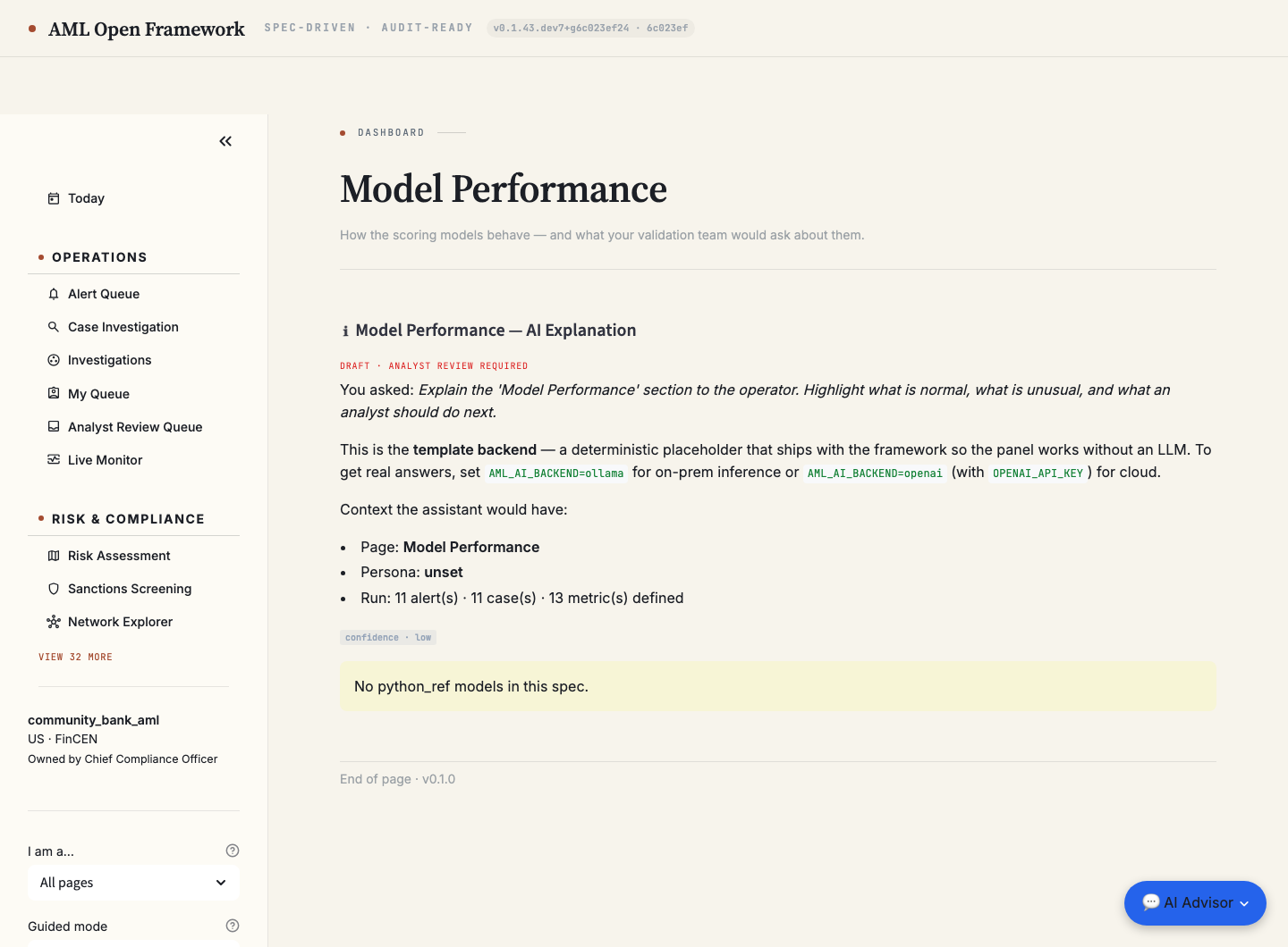 Model Performance