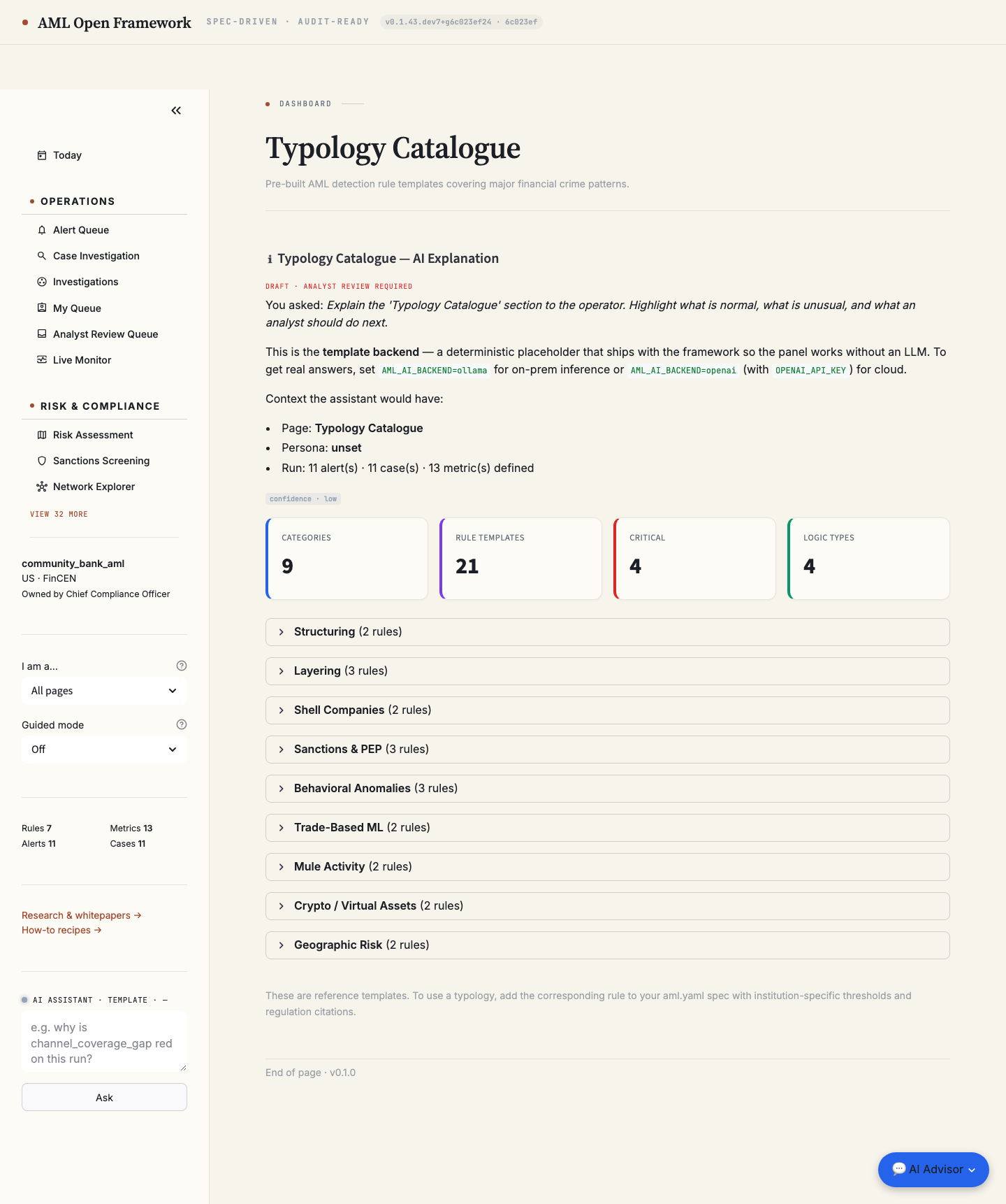 Typology Catalogue