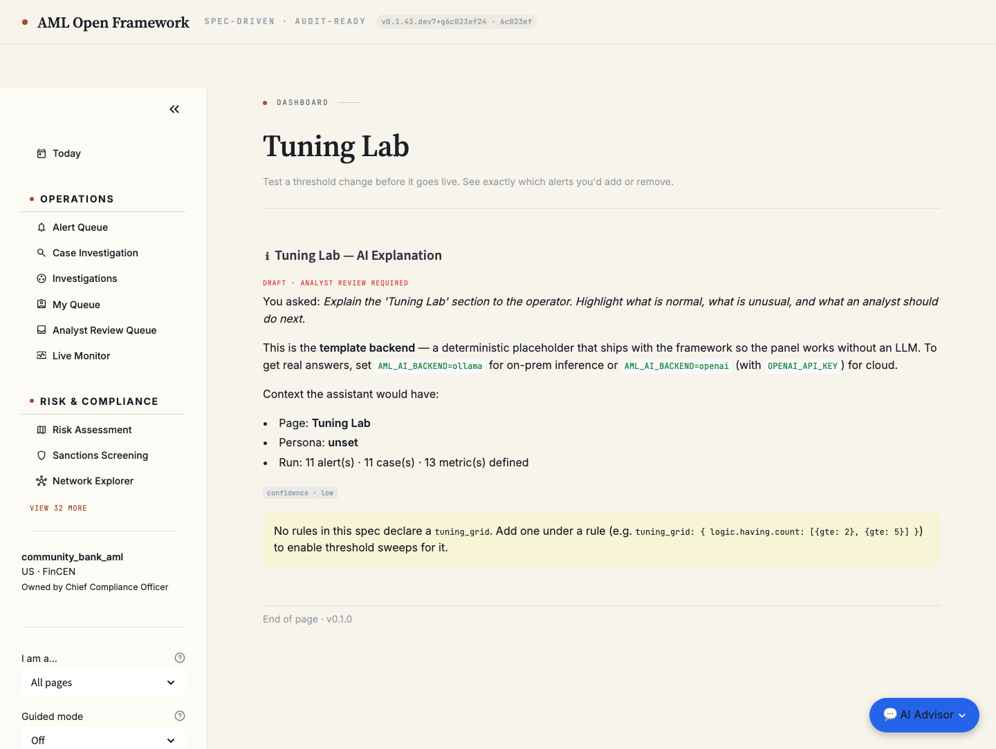 Tuning Lab